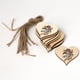 thumbnail image 3 of Corazones de madera para artesanías, ornamentos colgantes pulidos, colgante, amor, forma de corazón, cortes de arte del agujero para la fiesta de bodas DIY 30pcs Noticed HA011941-01, 3 of 7
