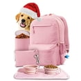 thumbnail image 1 of Mochila original p/perros Doggy Bag™ de Rubyloo. Bolsa p/suplidos p/perros + 2 tazones sin BPA p/perros, bolsa premios, contenedor transporte, esterilla. Gran regalo para mamá y dueño p/perros, 1 of 3
