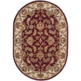 thumbnail image 2 of Safavieh Heritage Valery Oriental Wool Area Rug, Red/Ivory, 4'6" x 6'6" Oval, 2 of 11