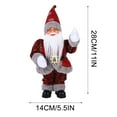 thumbnail image 4 of Isvgxsz Christmas Electric Singing Santa Claus Dolls Moving Santa Musical Plush Toys Santa Christmas Tabletop Ornaments Dancing Figure Xmas Birthday Gifts Home Decorations, 4 of 5