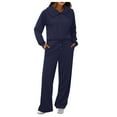 thumbnail image 2 of Riforla Women 2 Piece Outfits Sweatsuit Set 2024 Fall Oversized Half Zip Sweatshirt Wide Leg Sweatpant Set Tracksuit Sets for Women 2 Pieces BU1 XXL, 2 of 5