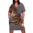 thumbnail image 1 of Vestido suelto con bolsillo King of the Skies ropa de mujer novedades de verano 2025 vestido de noche para mujer, 1 of 7