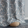 thumbnail image 5 of THD Paisley Faux Silk 100% Blackout Thermal Lined Energy Efficient Curtain Grommet Panels - Pair, 5 of 30