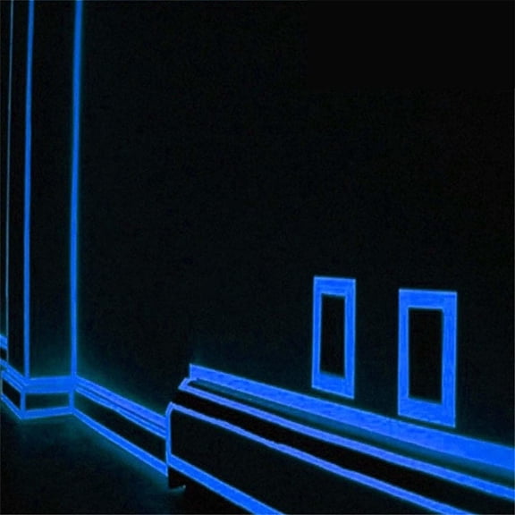 Glow in the Dark Tape 9.8 FT Luminous Photoluminescent Safety Marker Roll Waterproof High Visibility for Stairs Walls Exits