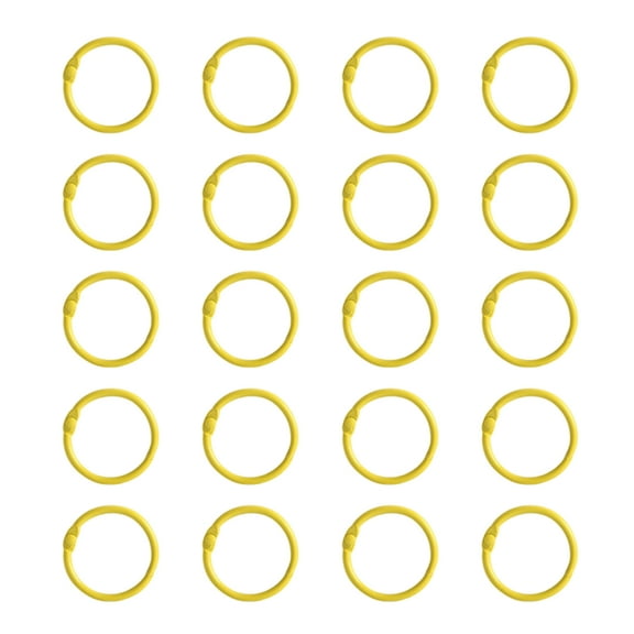 20 Pcs Metal Book Rings 25mm Bookbinding Rings Easy to Use for Binding Notebooks Photo Albums and Craft Supplies