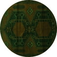 thumbnail image 1 of Ahgly Company Indoor Round Persian Green Traditional Area Rugs, 8' Round, 1 of 1