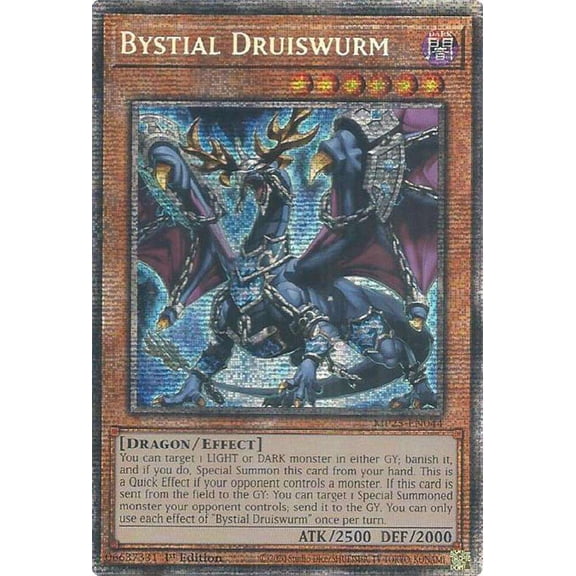 YuGiOh 2025 Mega-Pack Starlight Rare Bystial Druiswurm MP25-EN044