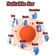 thumbnail image 4 of Sonducket Pelota de masaje de Lacrosse para músculos del brazo trasero del pie TPE, pelota de Yoga para Fitness, herramientas de masaje para Type8 NO8, 4 of 6