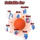 thumbnail image 5 of Sonducket Pelota de masaje de para músculos del brazo trasero del pie TPE, pelota de Yoga para Fitness, herramientas de masaje para Uniforme atlético naranja, 5 of 6