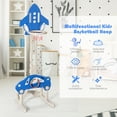 thumbnail image 6 of Gymax 3-in-1 Basketball Hoop for Kids Adjustable Height Playset w/ Balls Blue, 6 of 10