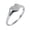 Silver, variant on Womens Stainless Steel Heart Promise Ring Heart Shaped with Cubic Zirconia Wedding Anniversary Ring Silver Size 5
