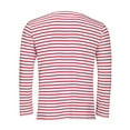 thumbnail image 2 of SOLS Mens Marine Long Sleeve Stripe T-Shirt, 2 of 4
