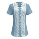 thumbnail image 5 of Sudaderas con capucha para mujer,Camisa informal de manga corta con botones para mujer, cuello en V, mezcla de poliéster y elastano suave, corte holgado para uso diario, sopatenor, 5 of 9
