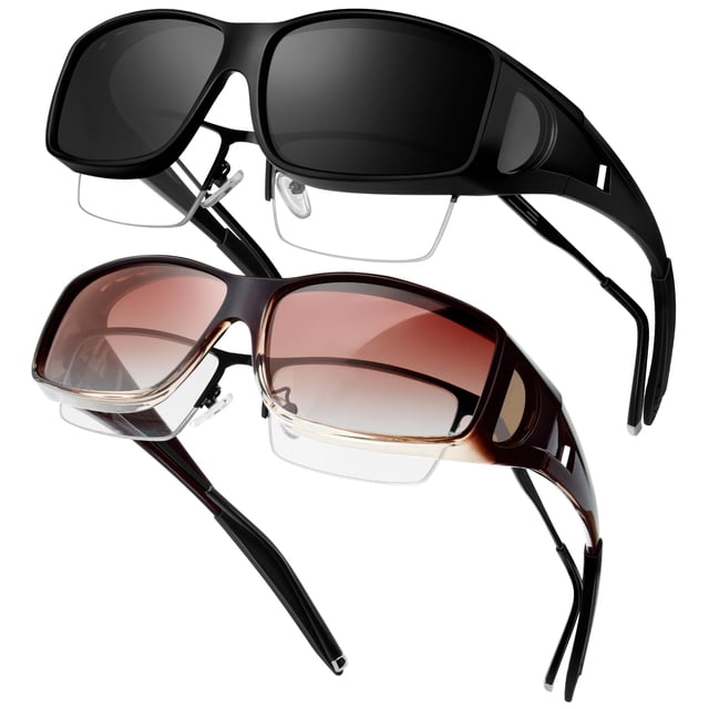 Gafas de sol KANASTAL para usar sobre lentes para hombre y mujer, polarizadas UV400