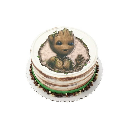 I am Groot Round Cake