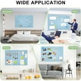 thumbnail image 5 of 12 Pack Large Cork Board Topboutique Felt Board Tiles Soundproof Wall Tiles with Self Adhesive Stickers & Pushpins Bulletin Board Wall Tiles Pin Boards for Home Office, 12" x 12", Blue, 5 of 8