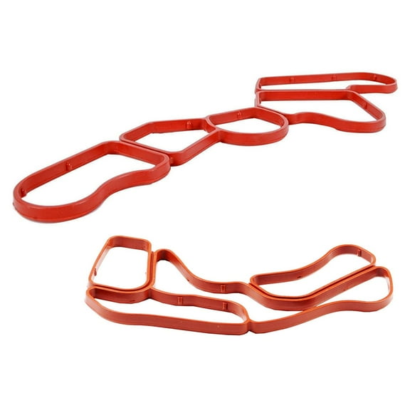 OE # A2721840280 A2721840380 Engine Oil Filter Housing   Timing Case Gasket 2PCS Fits select: 2009-2011 MERCEDES-BENZ E 350, 2008-2011 MERCEDES-BENZ C 300