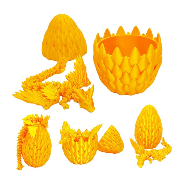 Buy 2 get 10% off 3D Printing Crystal Flying Dragon Egg Dragon Lin Egg Set Decoration Gift Creative Figure