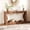 Brown, variant on Farmhouse Console Table for Entryway, Slim Wood Scalloped Sofa Table Behind Couch with Storage Shelf, Rustic Hallway Furniture for Entrance, Living Room, Aprtment