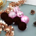 thumbnail image 4 of Pink 34 piezas de adornos de bolas de Navidad irrompibles de 4 cm para decoración de fiesta de cumpleaños de boda de árbol de Navidad, 4 of 4