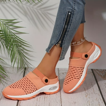 Going Outfits - Women s Outdoor Walking Sneakers - Lightweight Breathable Knit Slip On Shoes-39