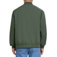 thumbnail image 3 of INSPIRE CHIC Bomber Jacket for Men's Autumn Outerwear Full Zip Up Ribbed Cuffs Baseball Jacket L Green, 3 of 6