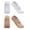 white Cream-35 to 42 yards, variant on Double Crosses Strap Design Cotton Yoga Low Cut Socks 2 Pairs For Enhances Grip During Barre And Fitness Classes
