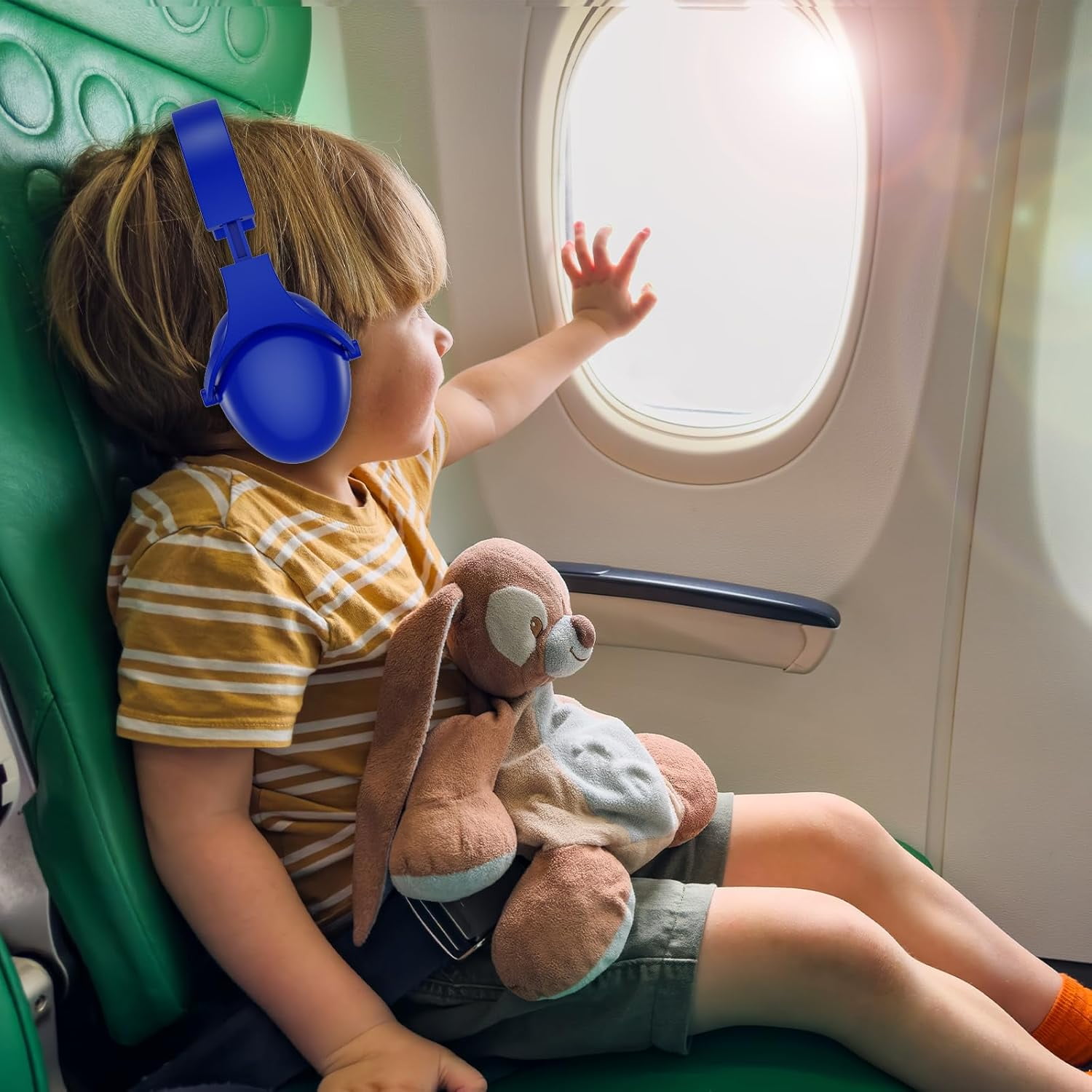 ProCase 2 Pack Hearing Protection Earmuffs for Sensory Autism Kids-Navy