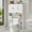 White, variant on Vabches 67" Over The Toilet Storage Cabinet with Adjustable Shelf and Paper Holder, Freestanding Bathroom Storage Organizer with Open Storage Shelf