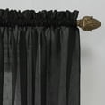thumbnail image 4 of No. 918 Solid Print Rod Pocket Sheer Curtain Panel, 51" x 84.0" 2 Panels, 4 of 6