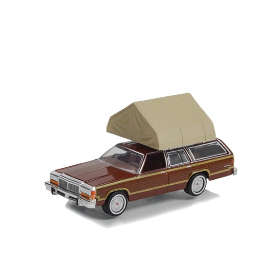 1979 Ford LTD Country Squire and Sleeper Tent - Greenlight 38030C/48 - 1/64 Scale Diecast Car
