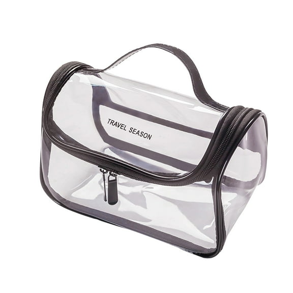 Travel Transparent Makeup Bag Cosmetic Organizer Washable Large Capacity Toiletry Storage Pouch for Women