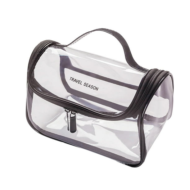 Neceser de viaje transparente Neceser de PVC Neceser multifuncional de gran capacidad Neceser de colores para guardar cosas