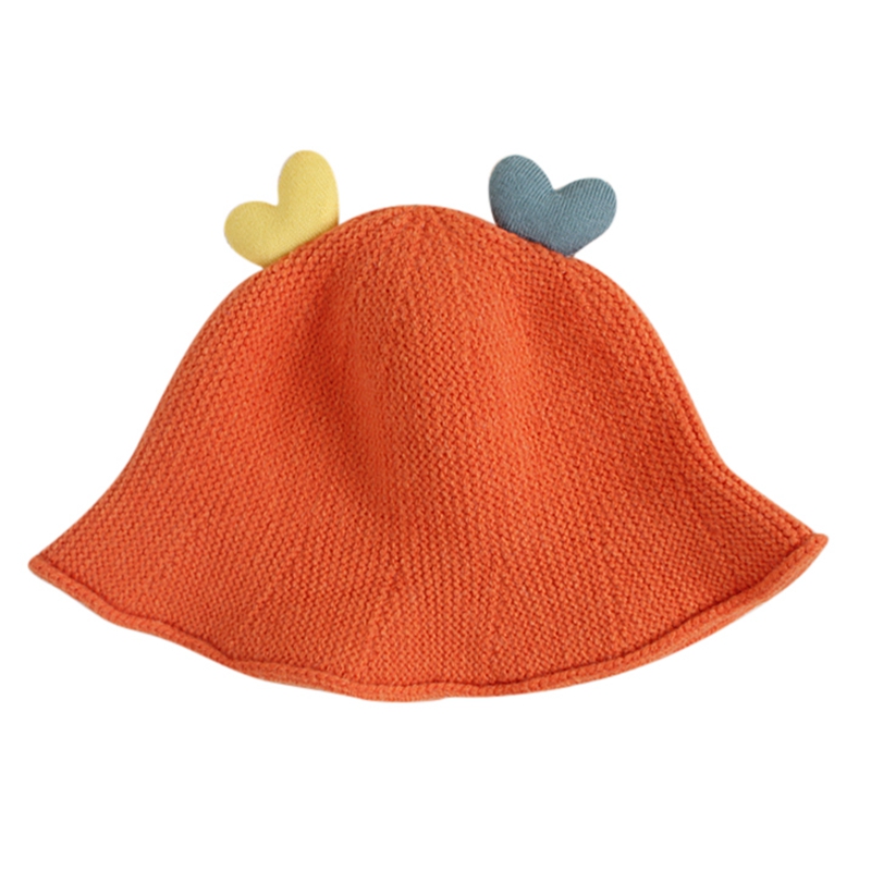 Baby Bucket Hat with Top Heart, Infant Toddler Boys Girls Cotton