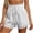 White, variant on Costeam Womens Elastic High Waist Lace Trim Shorts with Drawstring and Scalloped Hem Casual Summer Beach Shorts