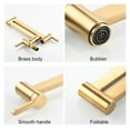thumbnail image 5 of Spout Folding Arm Tap Sink Modern Basin Kitchen Faucet Splash Proof Easy Install Pot Filler Bathroom Double Switch Wall Mount ,Easy to Use, 5 of 6
