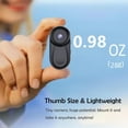 thumbnail image 3 of B-Qtech Mini Cámara de Acción 1080P / Cámara Corporal Portátil Del Tamaño de un Pulgar con Grabación con un Solo Clic y Clip de 360° / Ideal para Viajes, Mascotas y Aventuras Al Aire Libre (sin Tarjeta de Memoria Incluida), 3 of 9