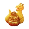 thumbnail image 2 of Tongina Mini Dragon Statue Miniature Figurine Chinese New Year Decor Office Car Dashboard Decor Party Desktop Animal Figure Sculpture 3.9cmx4cm, 2 of 8