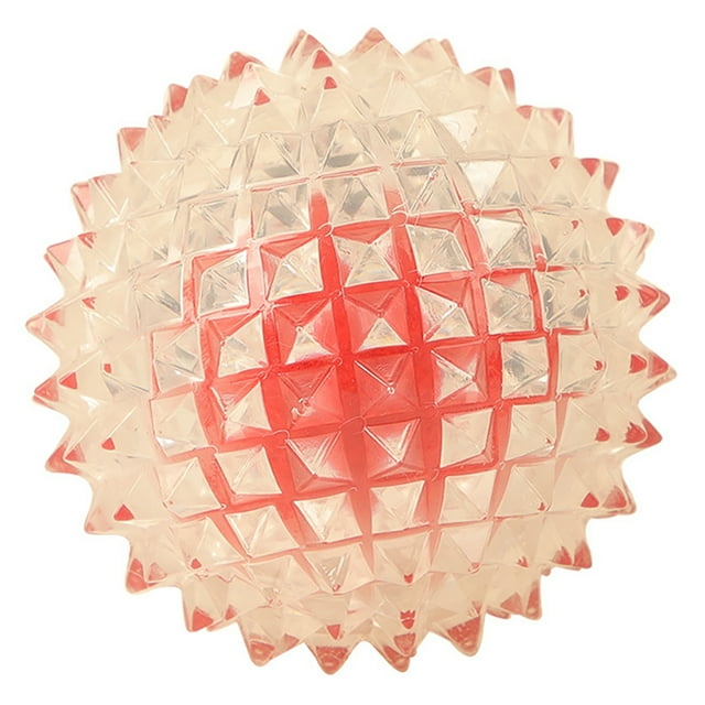 Bangcool Dog Teething Ball Biteproof Interactive Puppy Tooth Cleaning Toy Pet Spike Ball