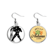 thumbnail image 1 of Constelación de acuario, signo del Zodiaco Pendiente del lóbulo de la joyería del pendiente de la hoja del otoño Unbranded M, 1 of 3