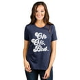 thumbnail image 2 of Oh Ok, But. Women's Fashion Relaxed T-Shirt Tee Heather Navy X-Large, 2 of 5