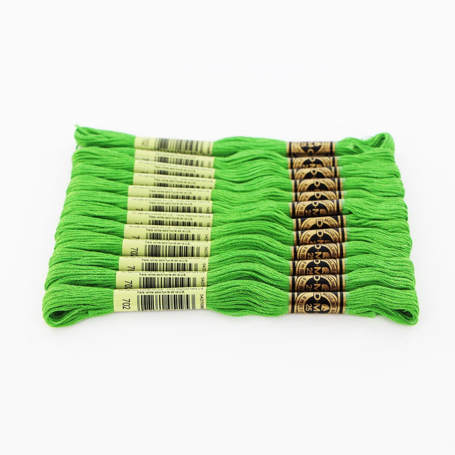 Fil à broder en coton DMC à 6 brins 8m – Vert 6 Brins