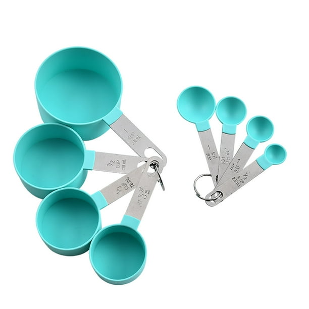 Juego de cuchara y taza medidora Billuyoard 8 unids/set acero inoxidable plástico HA9213-02B
