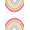 Rainbow, variant on Wonnitar 4ft Round Rainbow Kids Rug - Colorful Circular Play Mat for Nursery & Playroom, Machine Washable Non-Slip Soft Carpet for Classroom, Teepee, Castle