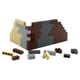 thumbnail image 2 of Ladrillos de pared gruesos de partículas pequeñas, 1x2, 1x3, 1x4 puntos, accesorios a granel, puertas, ventanas, bloques de construcción DIY, juguete educativo para niños,80pcs brown L shape, 2 of 7