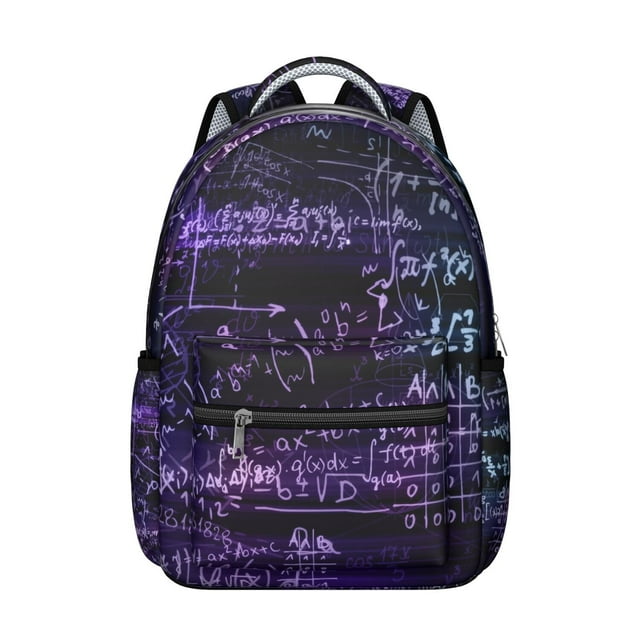 Chemistry Biology Students Backpack Scientific Knowledge Science Classroom School Bag with Physics Astronomy Engineering Design, Lightweight and Wear-Resistant