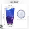 thumbnail image 4 of KLL Dreamy Colorful Starry Sky Print 40oz Stainless Steel Insulated Car Cup with Spillproof Lid - Keep Your Drink Hot or Cold on the Go-Straw Three-piece Set, 4 of 8