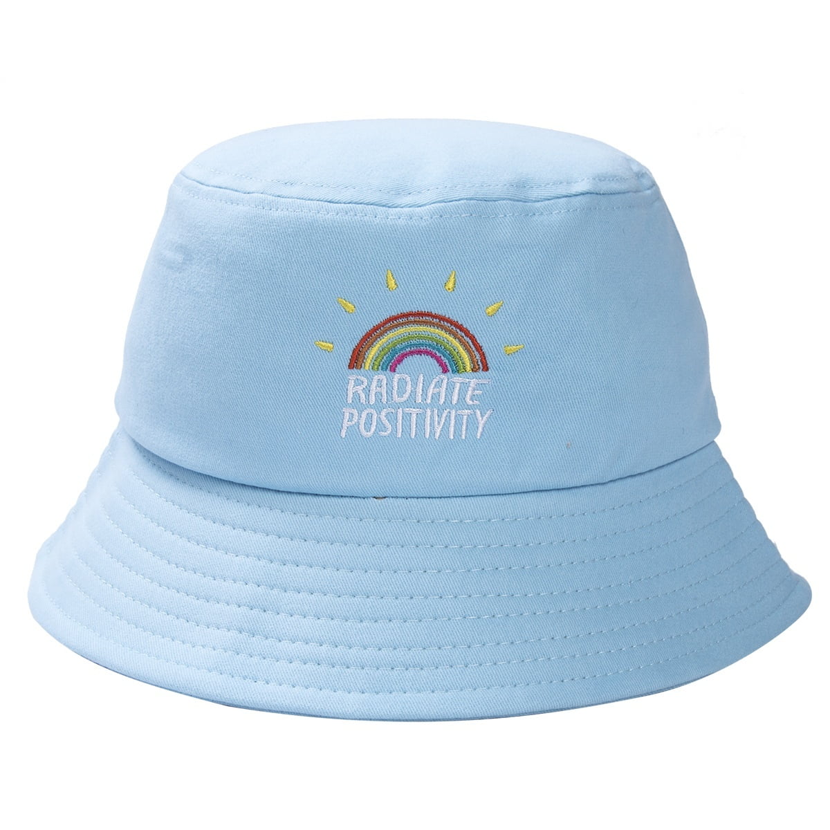 rainbow bucket hat