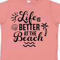 thumbnail image 4 of Inktastic Life is Better at The Beach with Sunshine Seashell and Palm Trees Boys or Girls Toddler T-Shirt, 4 of 5