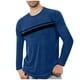 thumbnail image 1 of Blusas y camisas de manga larga con cuello redondo para hombre, deportivas, fitness, hogar, pijamas estampados, camiseta de manga larga con cuello redondo, blusa de poliéster para hombre, 1 of 3